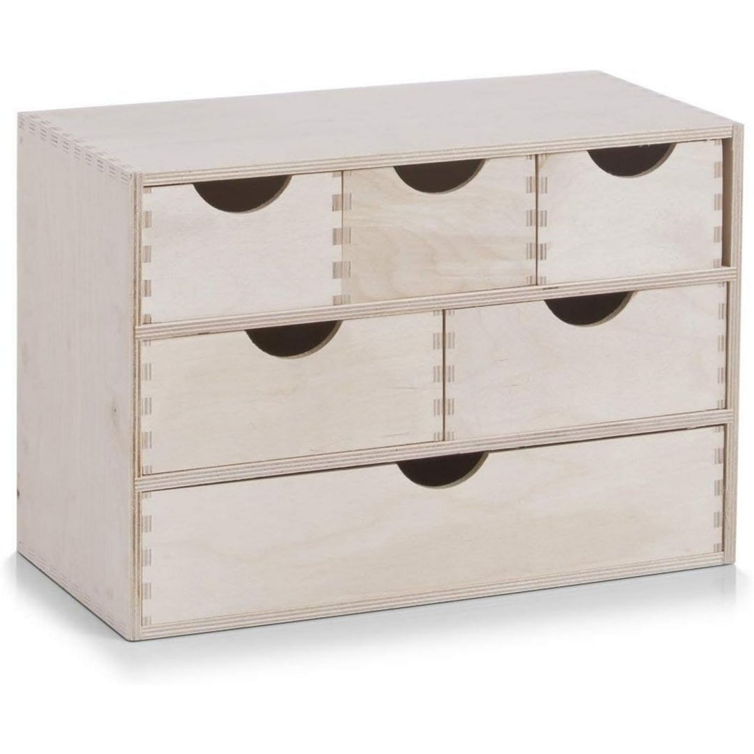 13193 schubladenelement 6-er birke 40 x 20 x 28 cm
