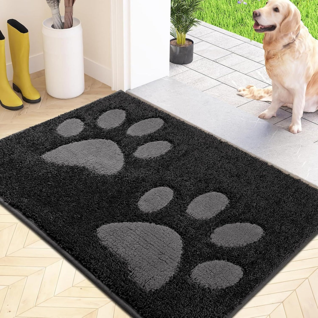 schmutzfangmatte waschbar 60 x 90 cm fussmatte innen absorbierend fussmatte rutschfeste sauberlaufmatte wasserdicht teppich fuer hund eingang nasse pfoten rutschfeste waschbar sauberlaufmatte teppich fuer hund eingang nasse pfoten