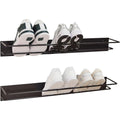 schuhregal metall graphitschwarz 2er set 80cm inn moderne schuhaufbewahrung schuhablage im eleganten look hochwertiger schuhorganizer stabil und robust in oesterreich produziert