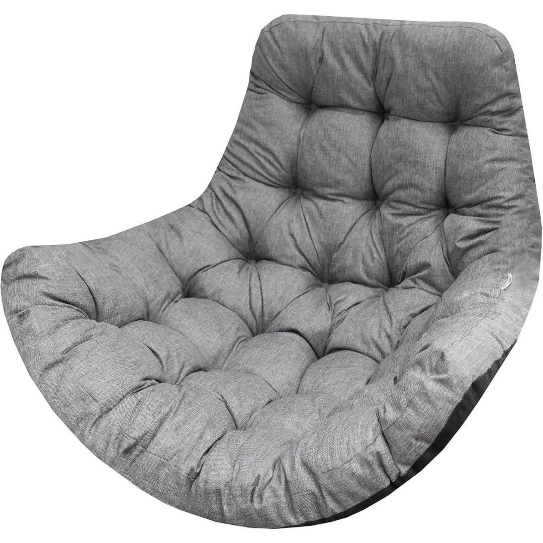 kissen auflage fuer polyrattanrattan haengeschaukel polster haengekorb schaukel korb schaukelkissen rueckenkissen in der farbe graphit