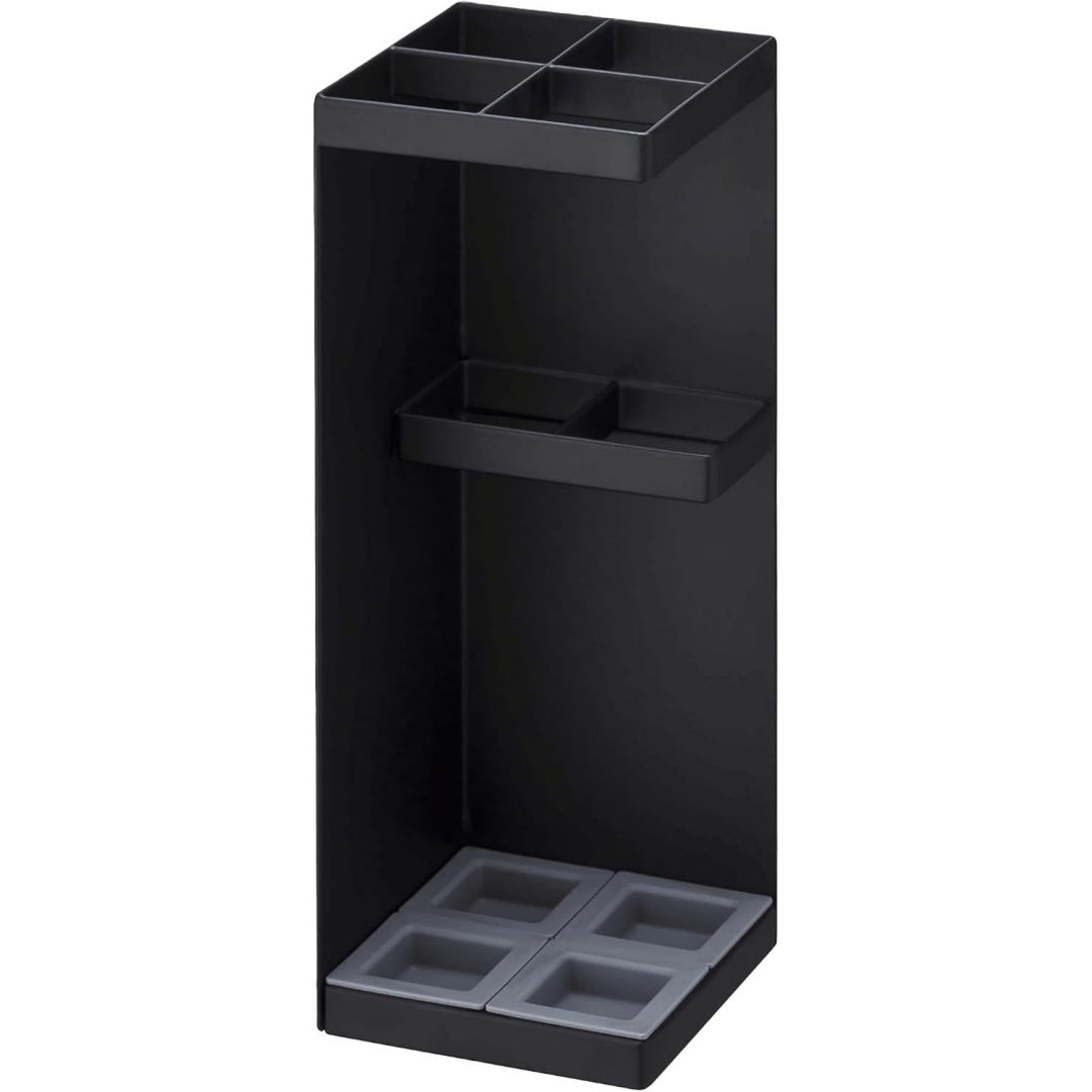 6719 umbrella stand black steelpolypropylene 11 x 11 x 30 cm